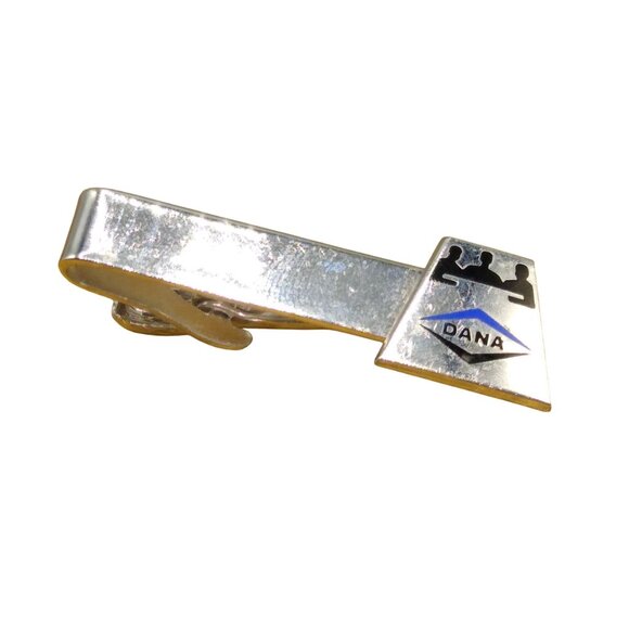 Vintage DANA Tie Clip, Silver Tone Auto Advertising Tie Bar - Picture 2 of 3
